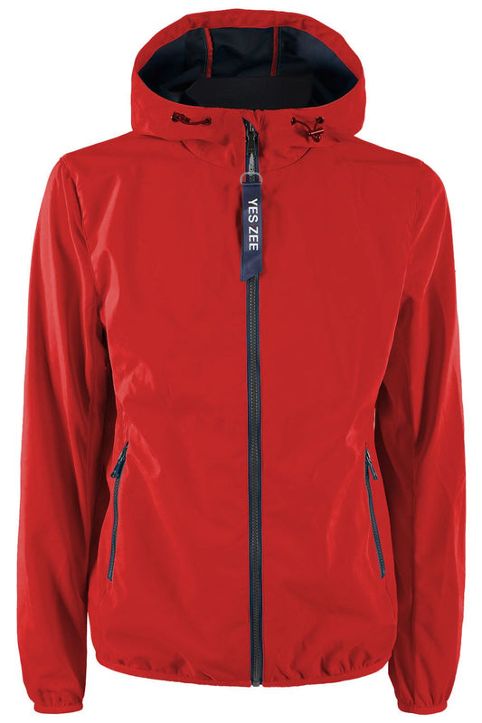 Red Polyester Men's Jacket