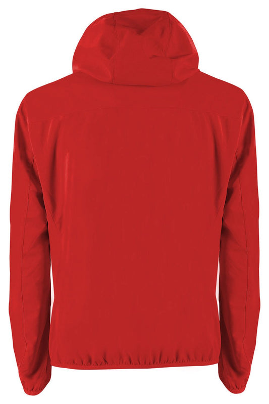 Red Polyester Men's Jacket