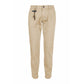 Beige Cotton Men Chino