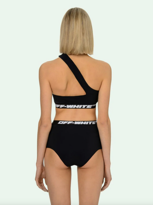 Black Polyester Women Bikini