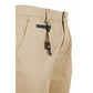 Beige Cotton Men Chino