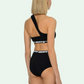 Black Polyester Women Bikini