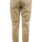 Beige Cotton Men Pants