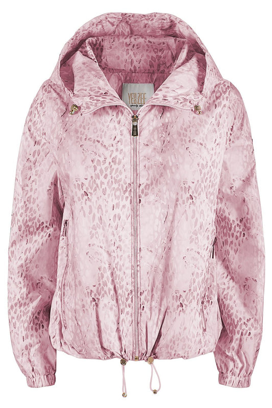 Pink Polyester Women Jacket