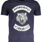 Blue Cotton Men T-Shirt
