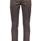 Brown Cotton Men Pant
