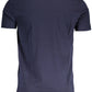 Blue Cotton Men T-Shirt