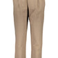 Beige Cotton Women Pant