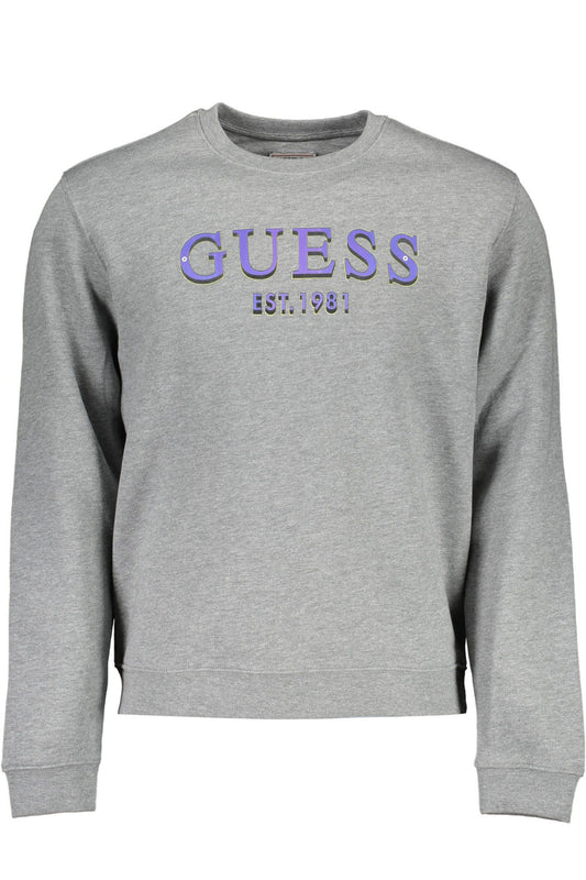 Gray Cotton Men Sweater