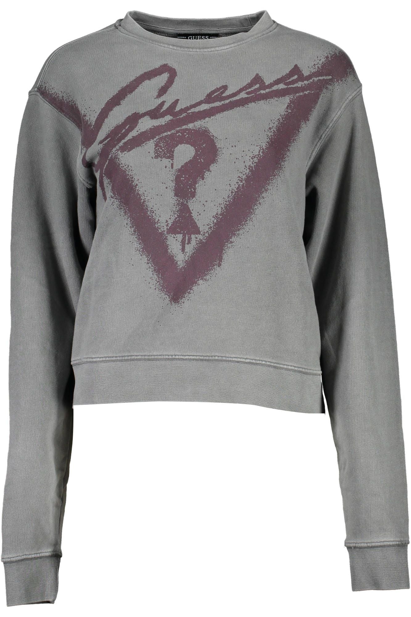 Gray Cotton Women Sweater