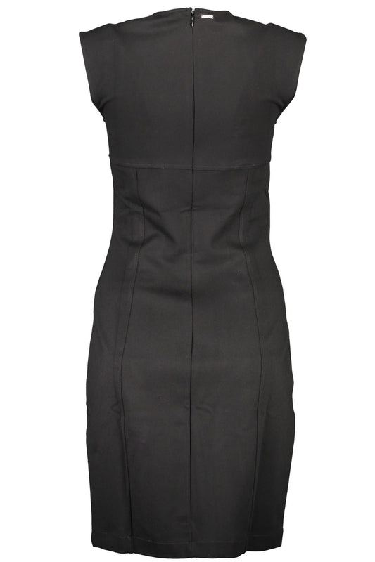 Sleeveless Zip-Back Little Black Dress