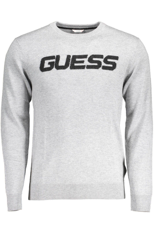 Gray Wool Men Sweater