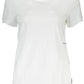 White Cotton Women T-Shirt