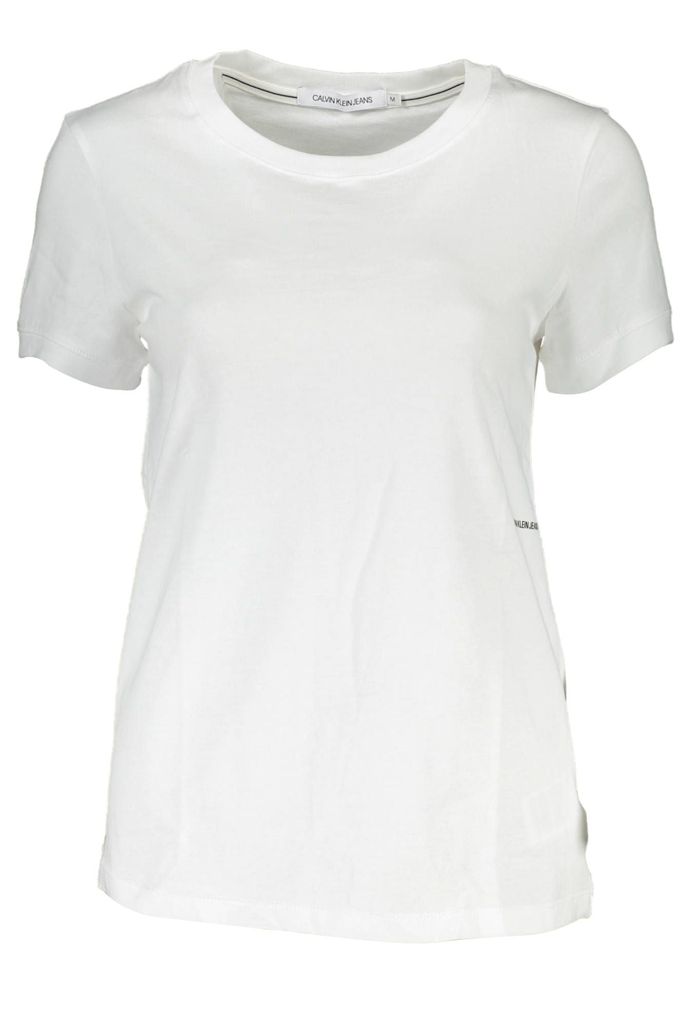 White Cotton Women T-Shirt