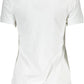 White Cotton Women T-Shirt
