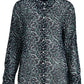 Blue Cotton Women Shirt