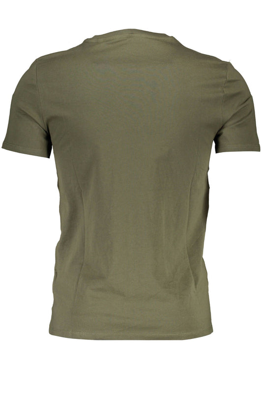 Green Cotton Men T-Shirt