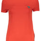 Red Cotton Women T-Shirt