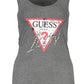 Chic Gray Rhinestone Tank Top