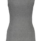 Chic Gray Rhinestone Tank Top