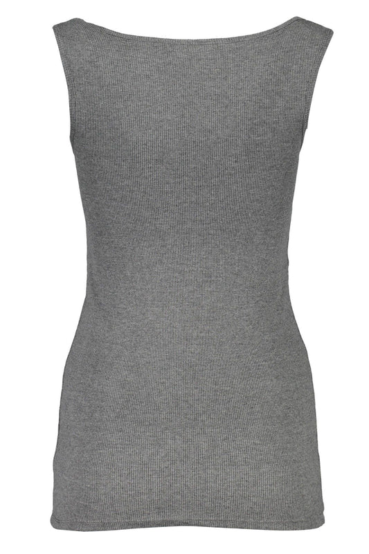 Gray Cotton Women Tank Top