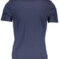Blue Cotton Men T-Shirt