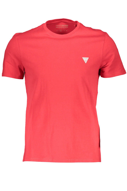 Red Cotton Men T-Shirt
