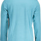 Light Blue Cotton Men Polo Shirt