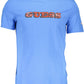 Blue Cotton Men T-Shirt