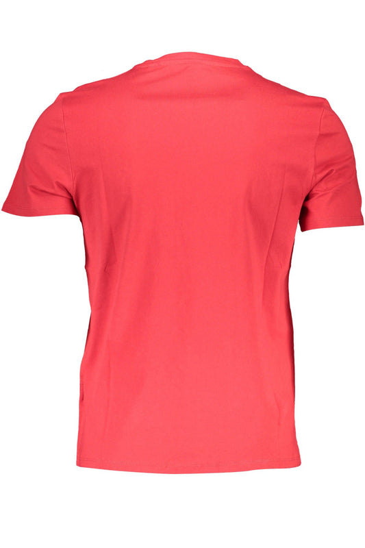 Red Cotton Men T-Shirt