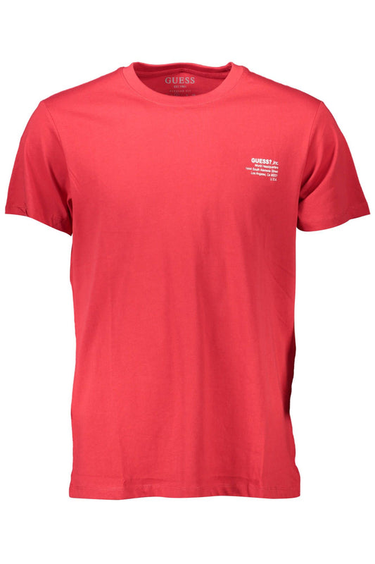 Red Cotton Men T-Shirt