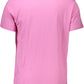 Pink Cotton Men T-Shirt