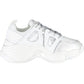 White Polyester Women Sneaker