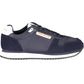 Blue Polyester Men Sneaker