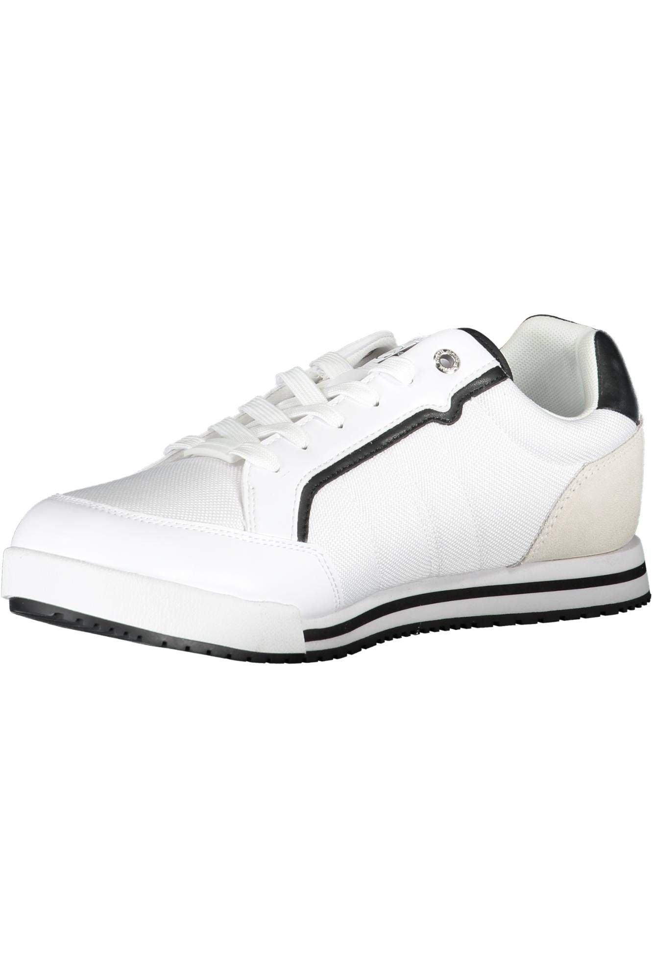 White Polyester Men Sneaker