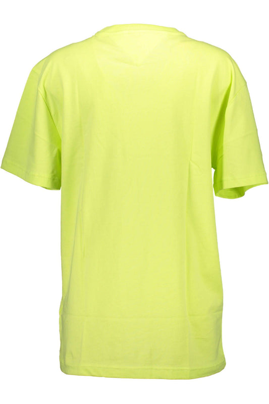 Yellow Cotton Men T-Shirt