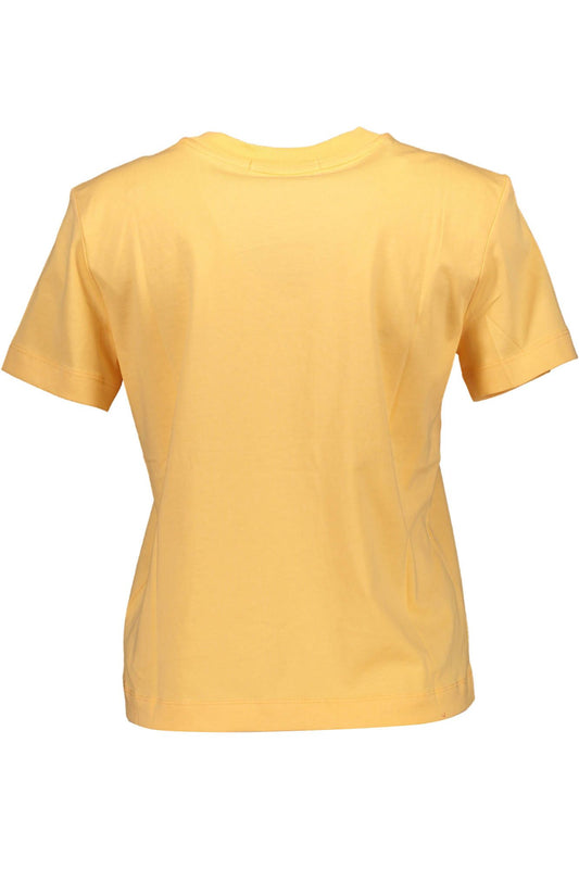 Orange Cotton Women T-Shirt