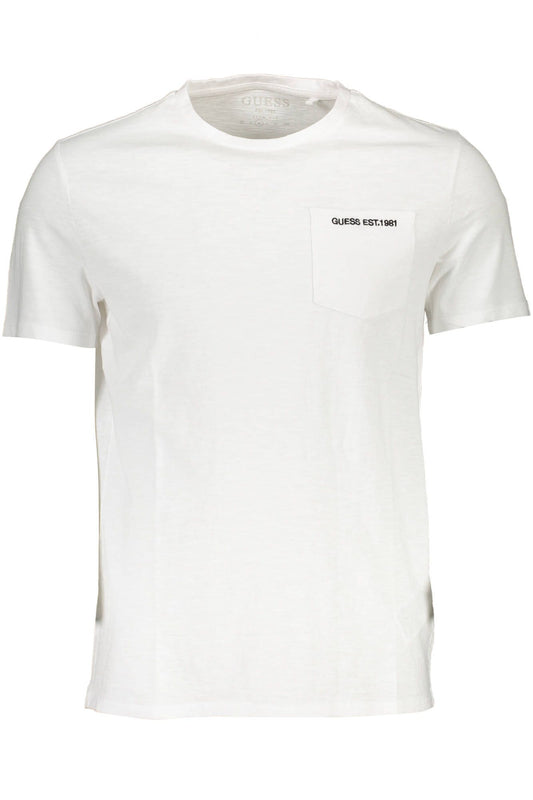 White Cotton Men T-Shirt
