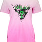 Pink Cotton Women T-Shirt
