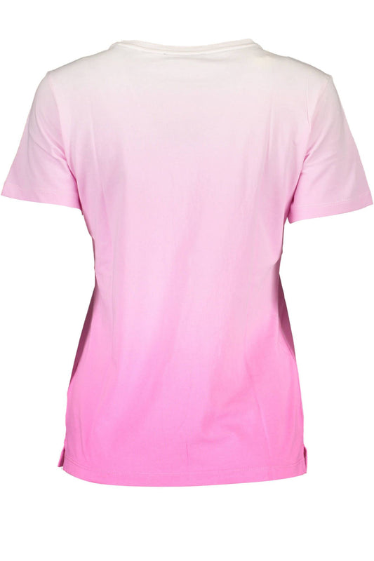 Pink Cotton Women T-Shirt