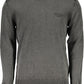 Black Cotton Men Sweater
