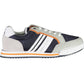 Blue Polyester Men Sneaker