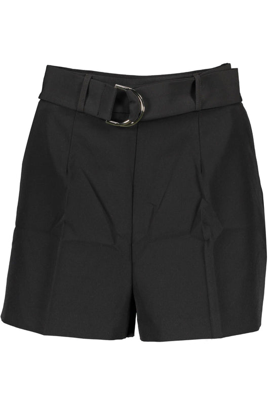 Black Polyester Women Pants