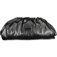 Black Polyurethane Women Clutch