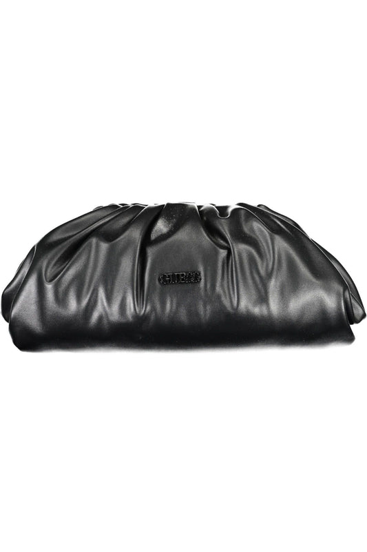 Black Polyurethane Women Clutch