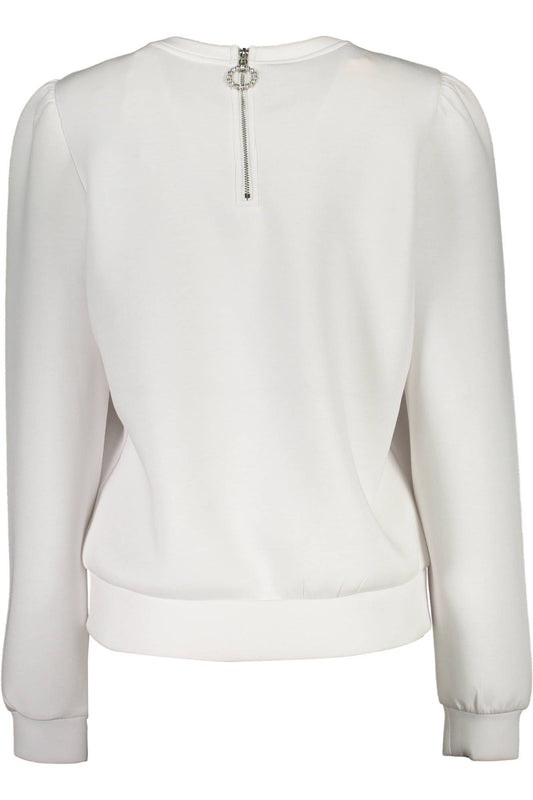 White Polyester Women Sweater