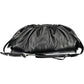 Black Polyurethane Women Clutch