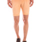 Orange Cotton Men Bermuda Pant