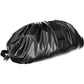 Black Polyurethane Women Clutch