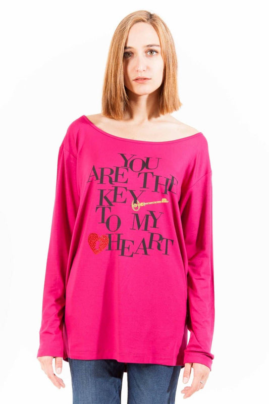 Pink Cotton Women Top
